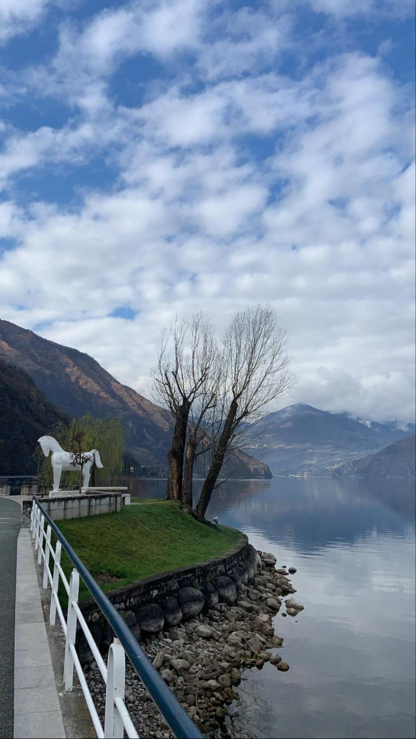 Villa Casa Berlai, Bilocale Sul Lago Pisogne Exterior foto